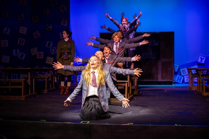 Students onstage